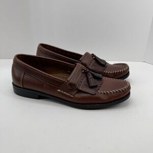 GH Bass Michael Kiltie Tassel WEEJUNS Loafer Mens 10 Brown Preppy Business